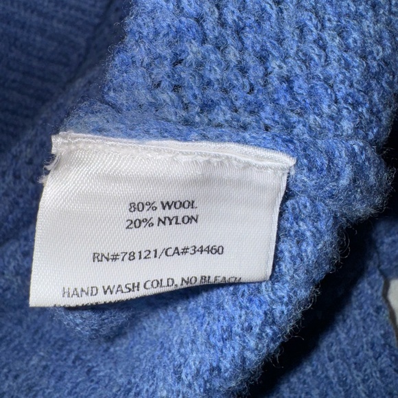 Eileen Fisher Women's Blue Boatneck Wool Blend Sweater Sz XS - Picture 5 of 8